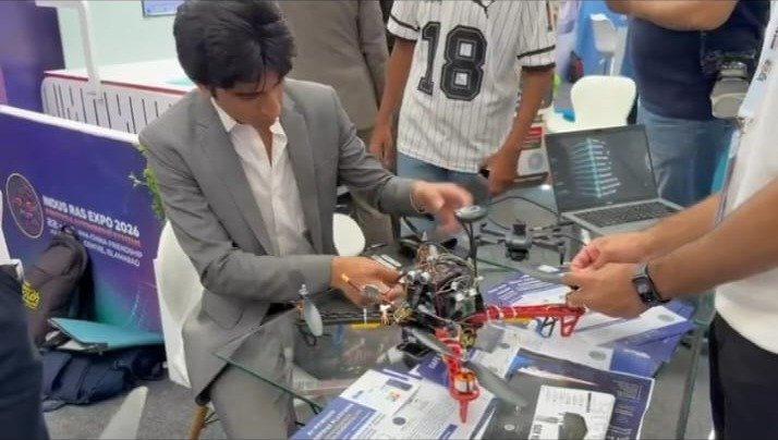 SafeSky Nexus engineers assembling and testing a drone platform